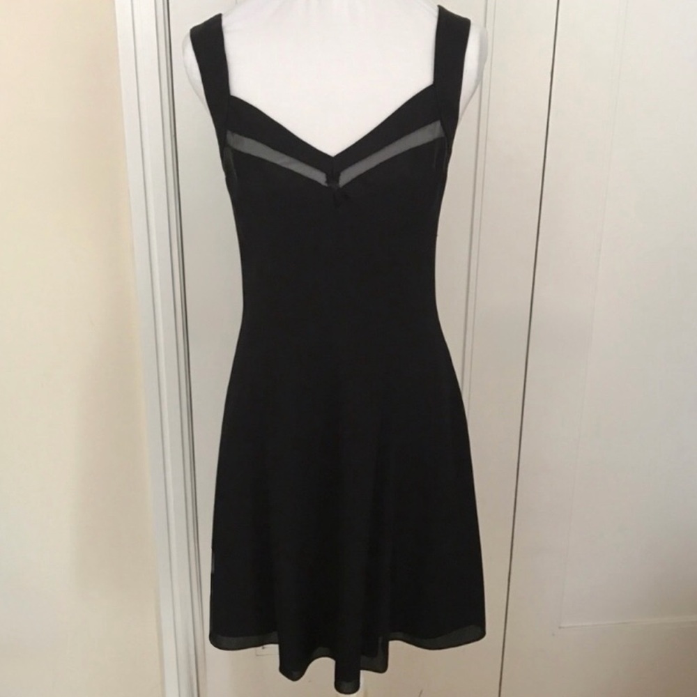 Vintage Morton Myles Fit & Flare Sleeveless Little Black Dress Size 8